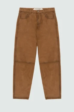 Pantalone Sofia In Suede Vintage