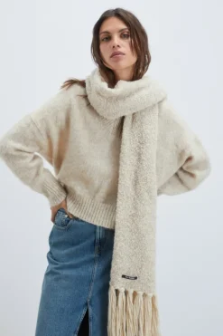 Sciarpa In Lana Boucle