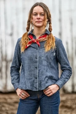 Shirt Tiny Woman Jap Selvedge Chambray Rinse