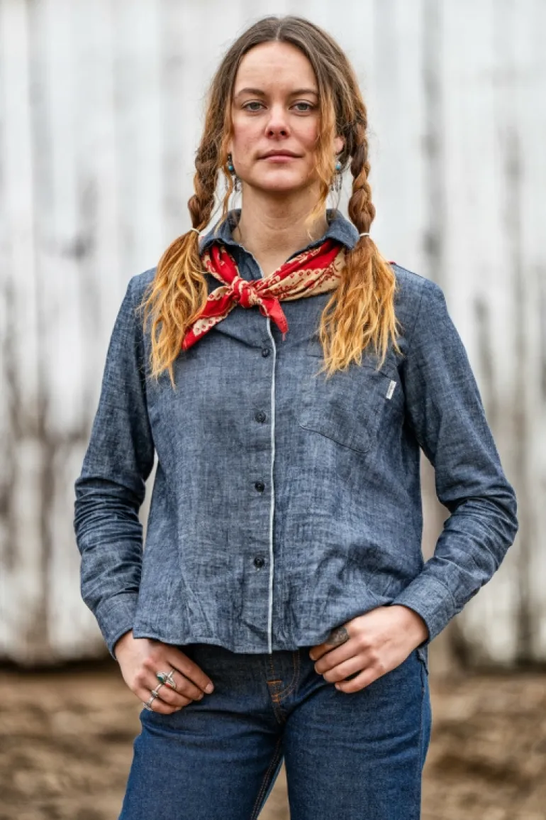 Shirt Tiny Woman Jap Selvedge Chambray Rinse
