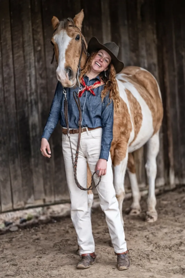 Shirt Tiny Woman Jap Selvedge Chambray Rinse