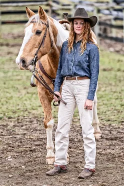 Sofia Woman Selvedge Ecru Denim Rinse