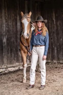 Sofia Woman Selvedge Ecru Denim Rinse