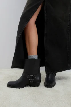 Stivaletto Engineer In Pelle