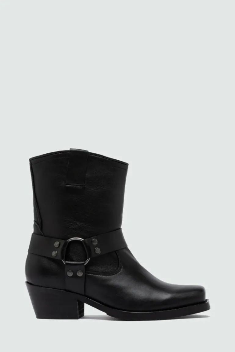 Stivaletto Engineer In Pelle