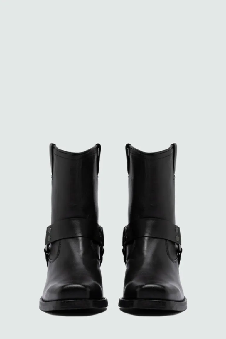 Stivaletto Engineer In Pelle