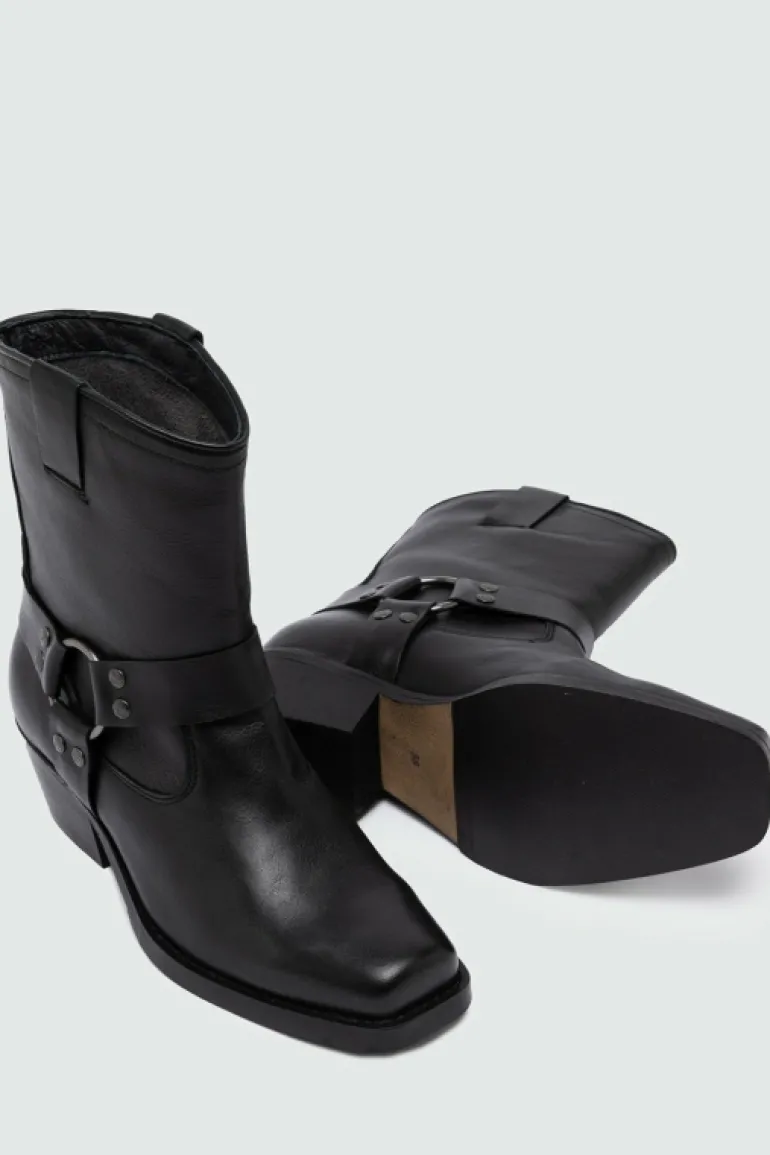 Stivaletto Engineer In Pelle