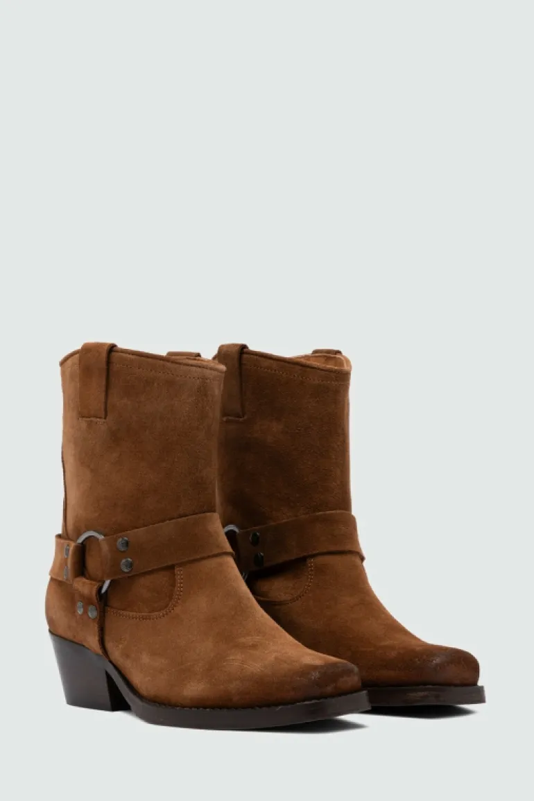 Stivaletto Engineer In Suede