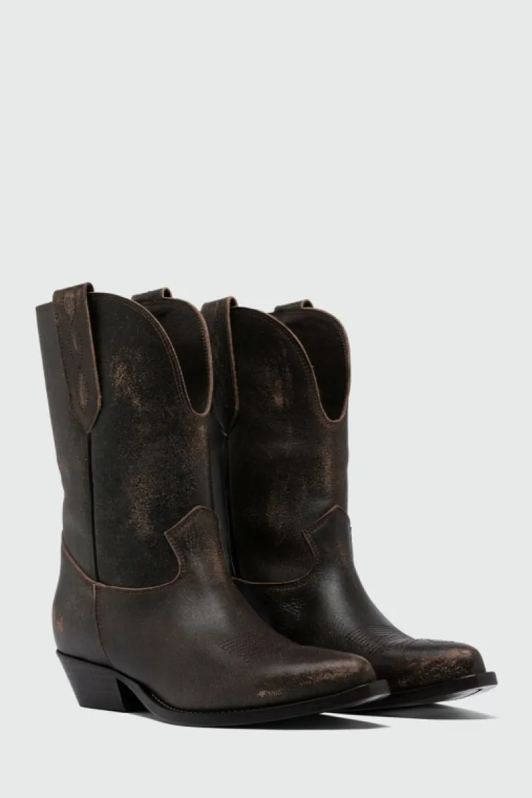 Texano Capalbio In Pelle Vintage