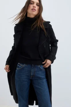 Trench In Suede Washed