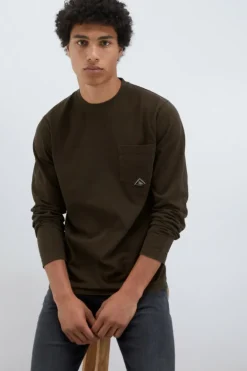 T-shirt Pocket L/s In Jersey