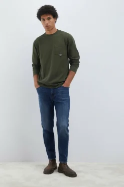 T-shirt Pocket L/s In Jersey