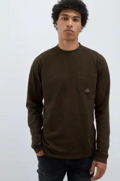 T-shirt Pocket L/s In Jersey